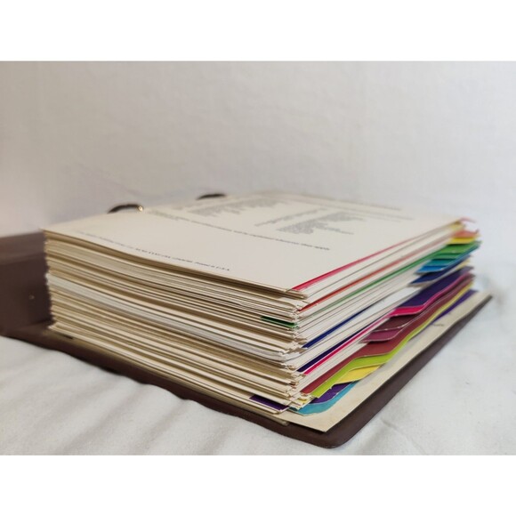 Vintage 1982 "The Knitting Collection" Binder 3" Patterns By Golden Press - Picture 15 of 16